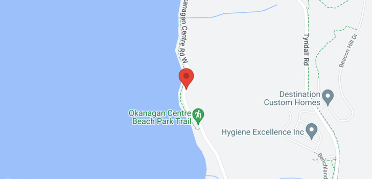 map of 9887 Okanagan Centre Road W